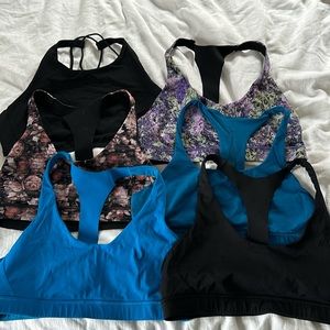 Bundle 6 lululemon sport bra size 12